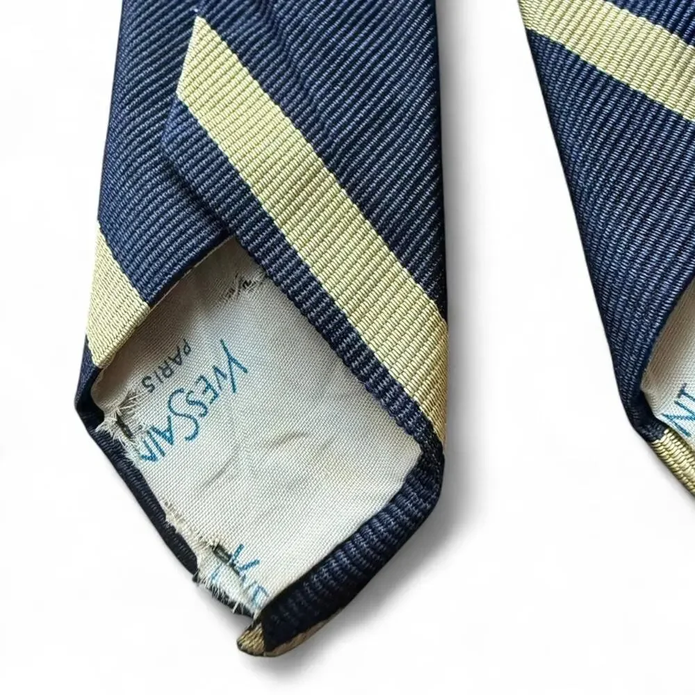 YSL tie vintage styled Marshall Field & company striped silk necktie